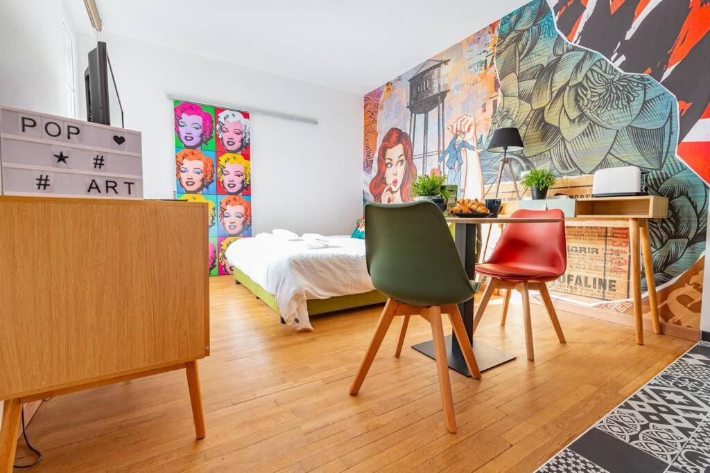 Le Pop Art - Topbnb Dijon Luaran gambar