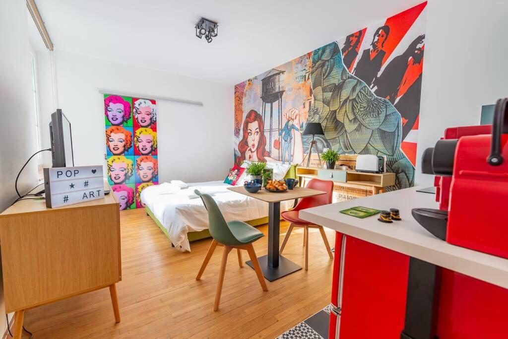 Le Pop Art - Topbnb Dijon Luaran gambar